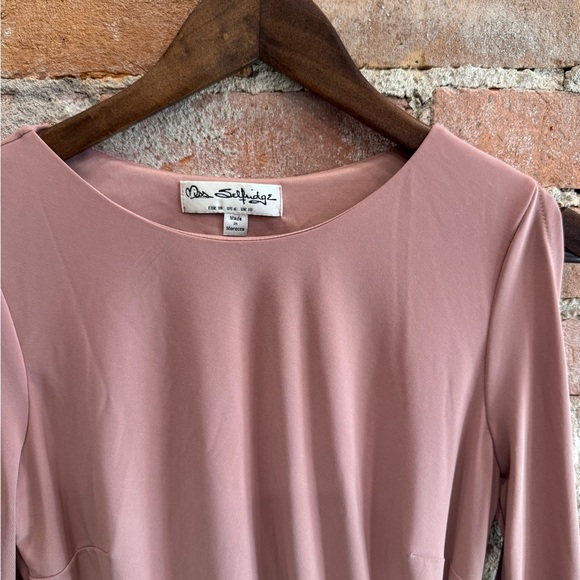 Pink Miss Selfridge Open Shoulder Scrunch Dress - Picture 3 of 3